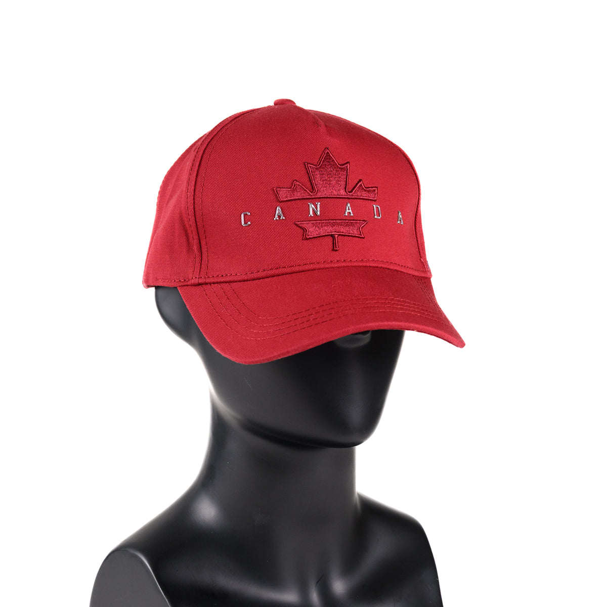 HAT BALL CANADA RED WITH MAPLE LEAF