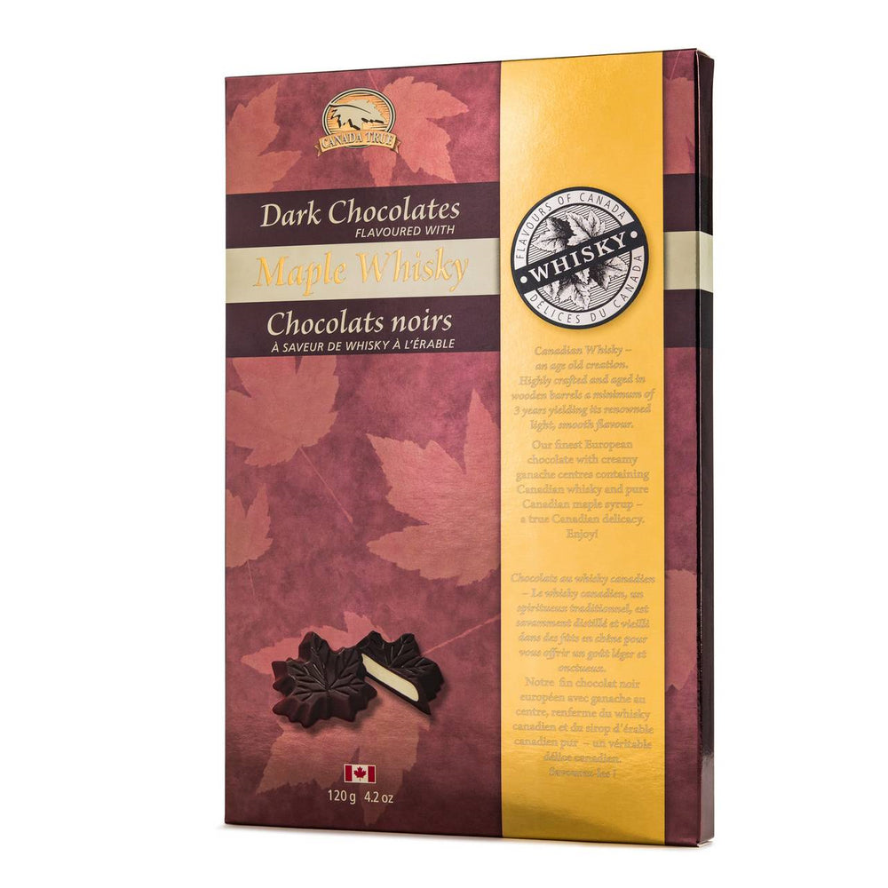 CHOCOLATES MAPLE WHISKY 120G DARK