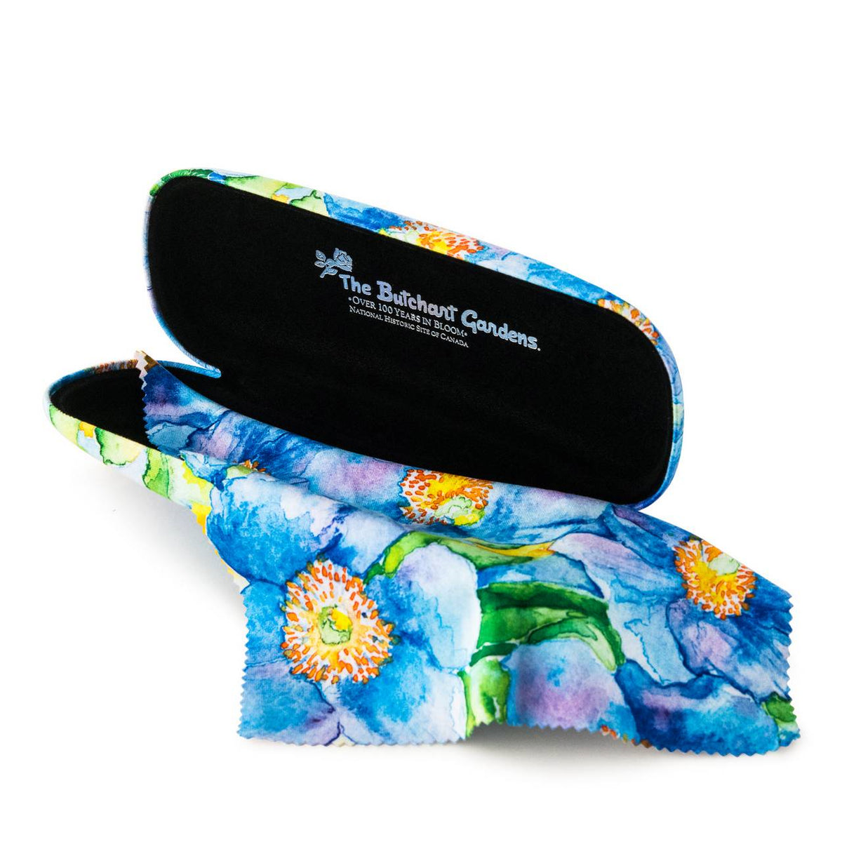 EYEGLASS CASE BLUE POPPY
