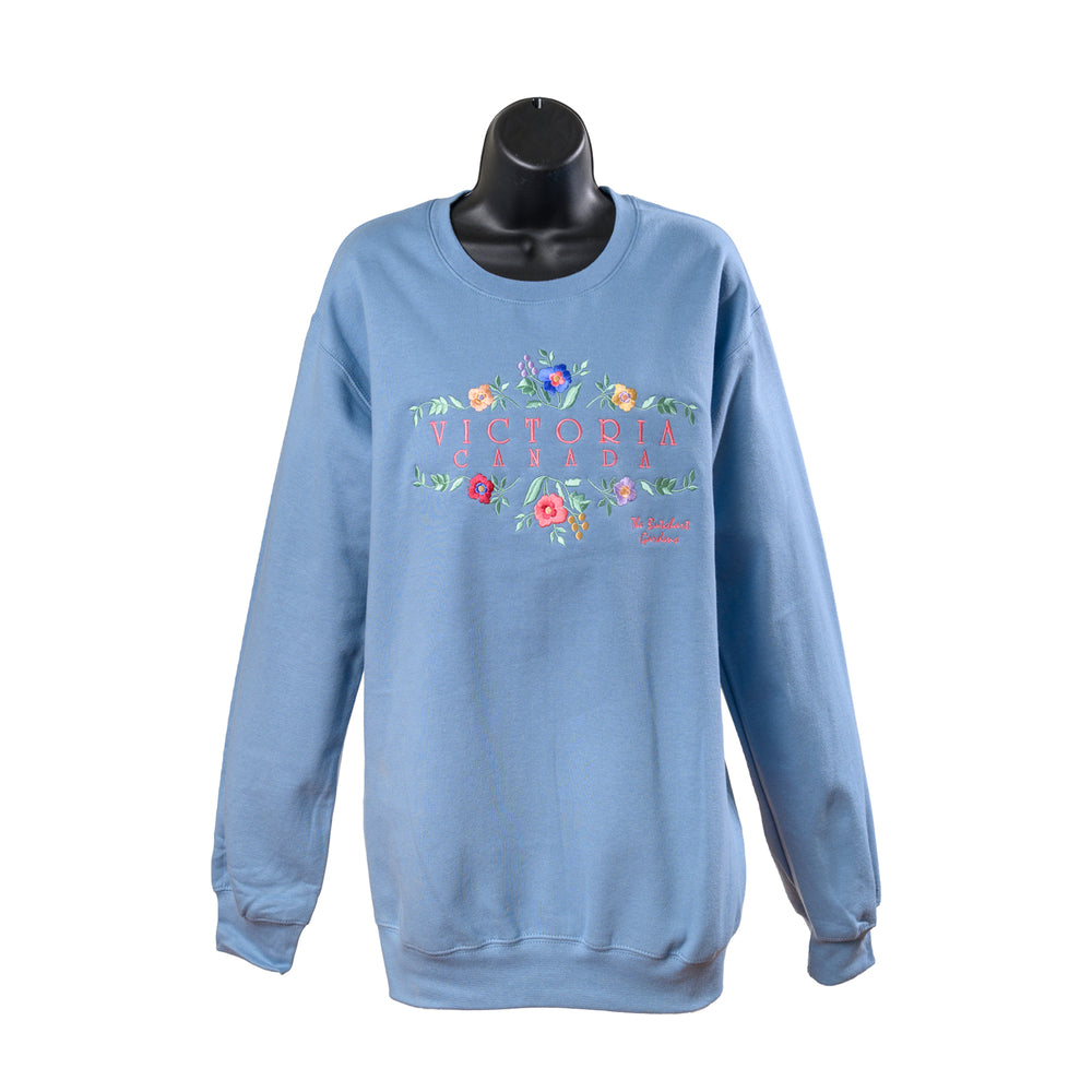 LADIES BUTCHART GARDENS FLEECE BLUE