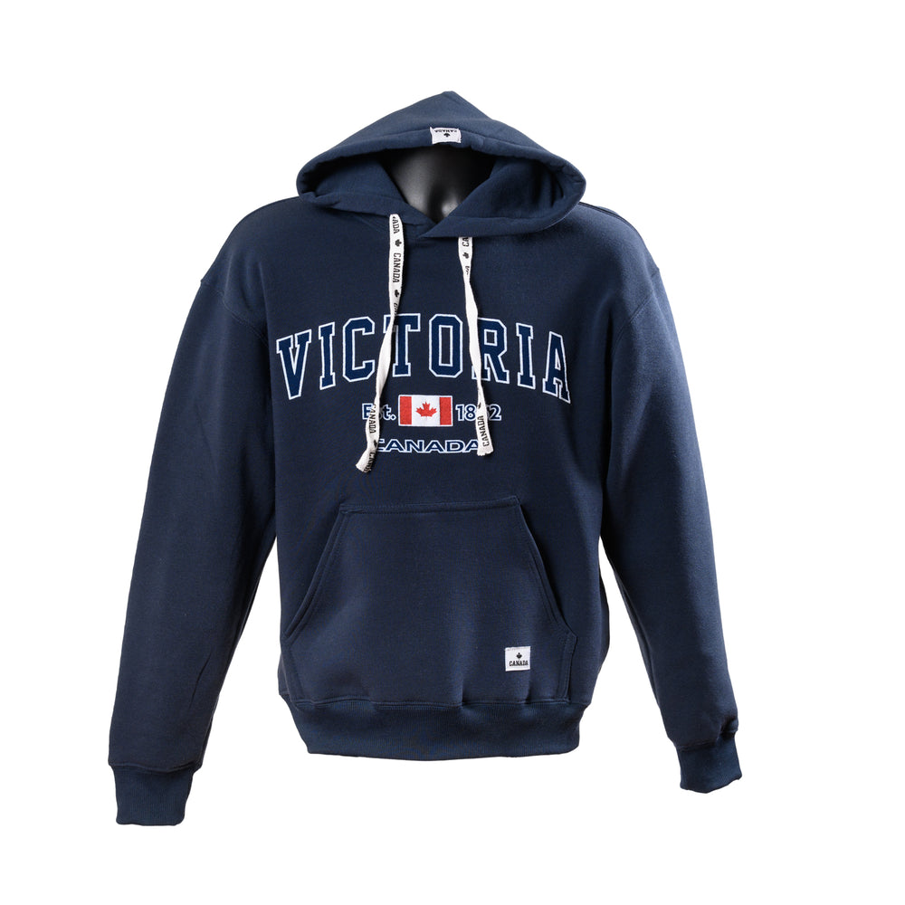 UNISEX VICTORIA FLEECE HOODY NAVY