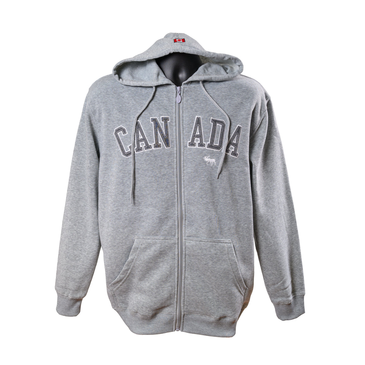 UNISEX CANADA FLEECE HOODY GREY