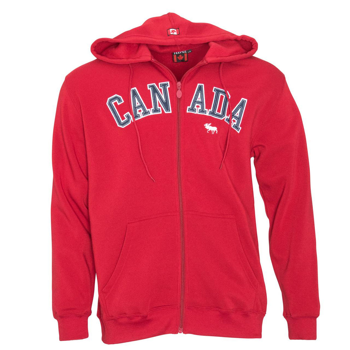 UNISEX CANADA FLEECE HOODY RED