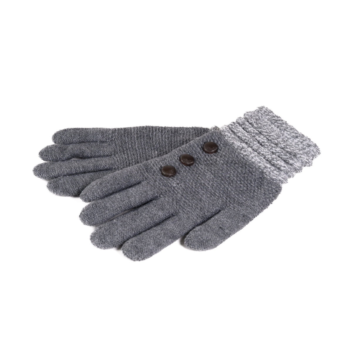 GLOVES TWO TONE GREY