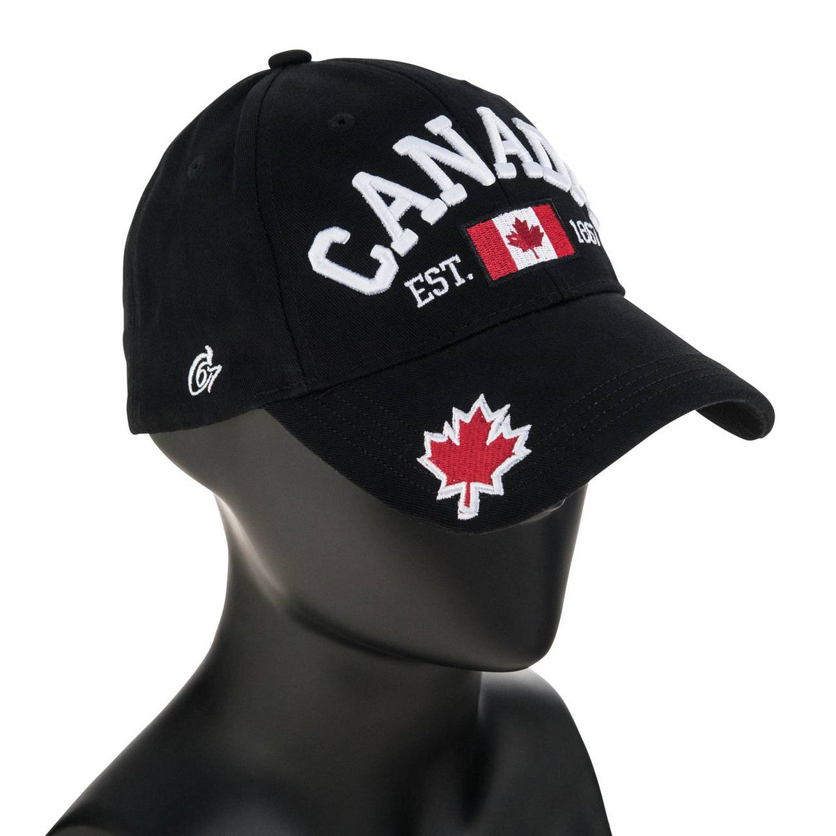 HAT BALL CANADA EST 1867 BLACK