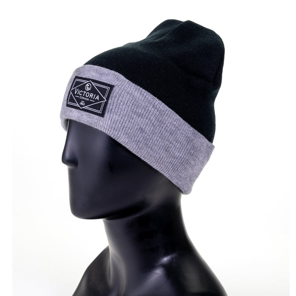 TOQUE FOLD PATCH BLK/GREY