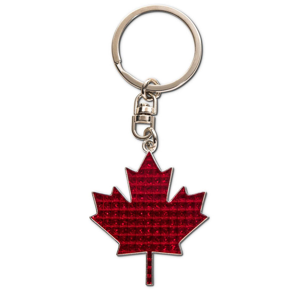 KEYRING MAPLE LEAF BLING