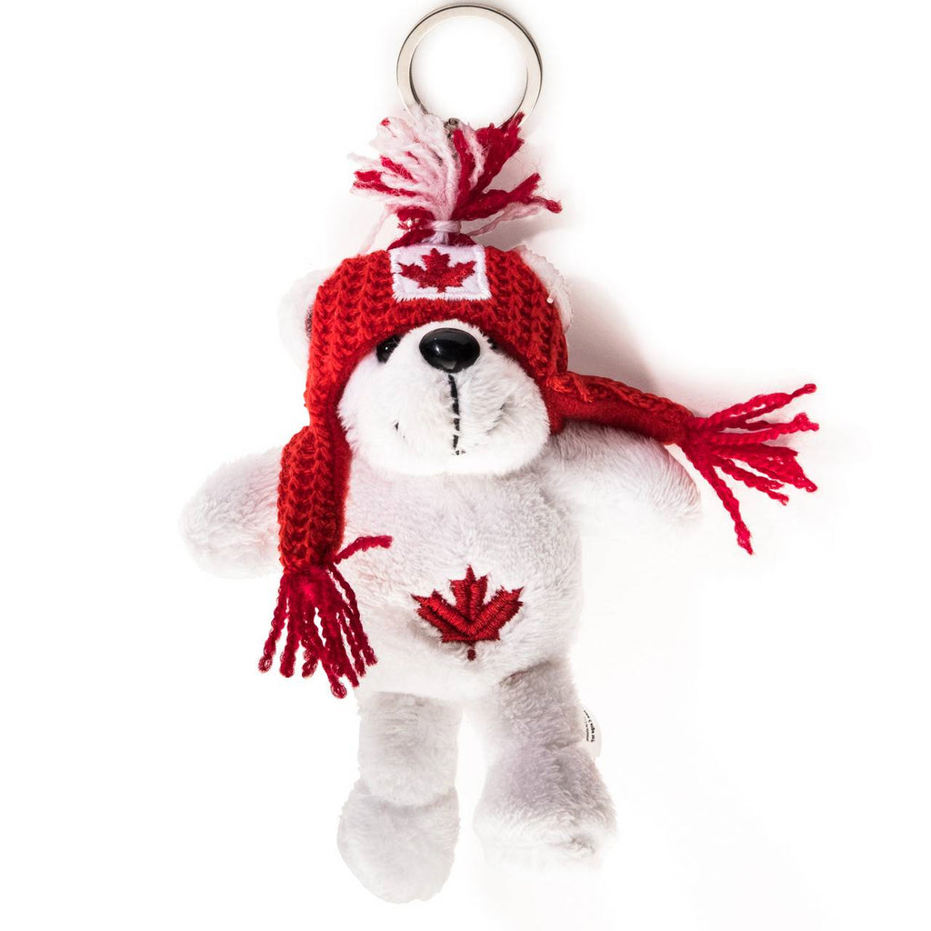 KEYRING CANADA PLUSH BEAR – The Butchart Gardens Seed & Gift Store