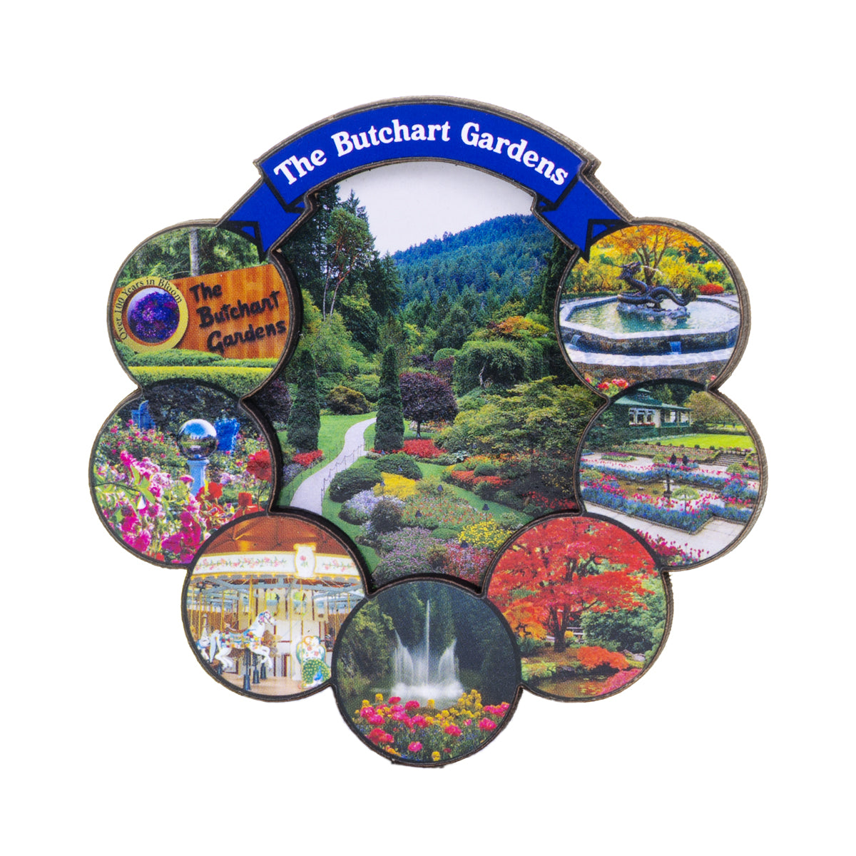 MAGNET BUTCHART GARDENS MULTI CIRCLE