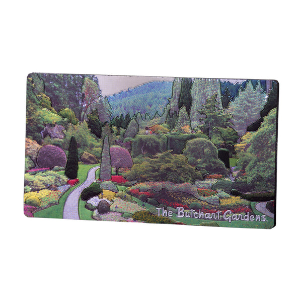 MAGNET BUTCHART GARDENS DOUBLE SIDED RECTANGLE