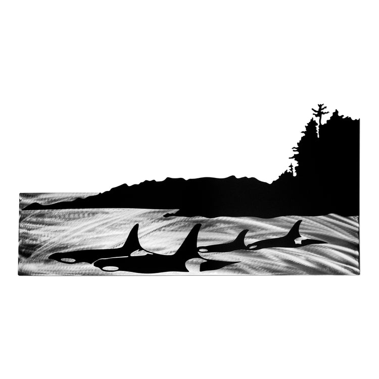 METAL ORCA WHALE POD MD – The Butchart Gardens Seed & Gift Store