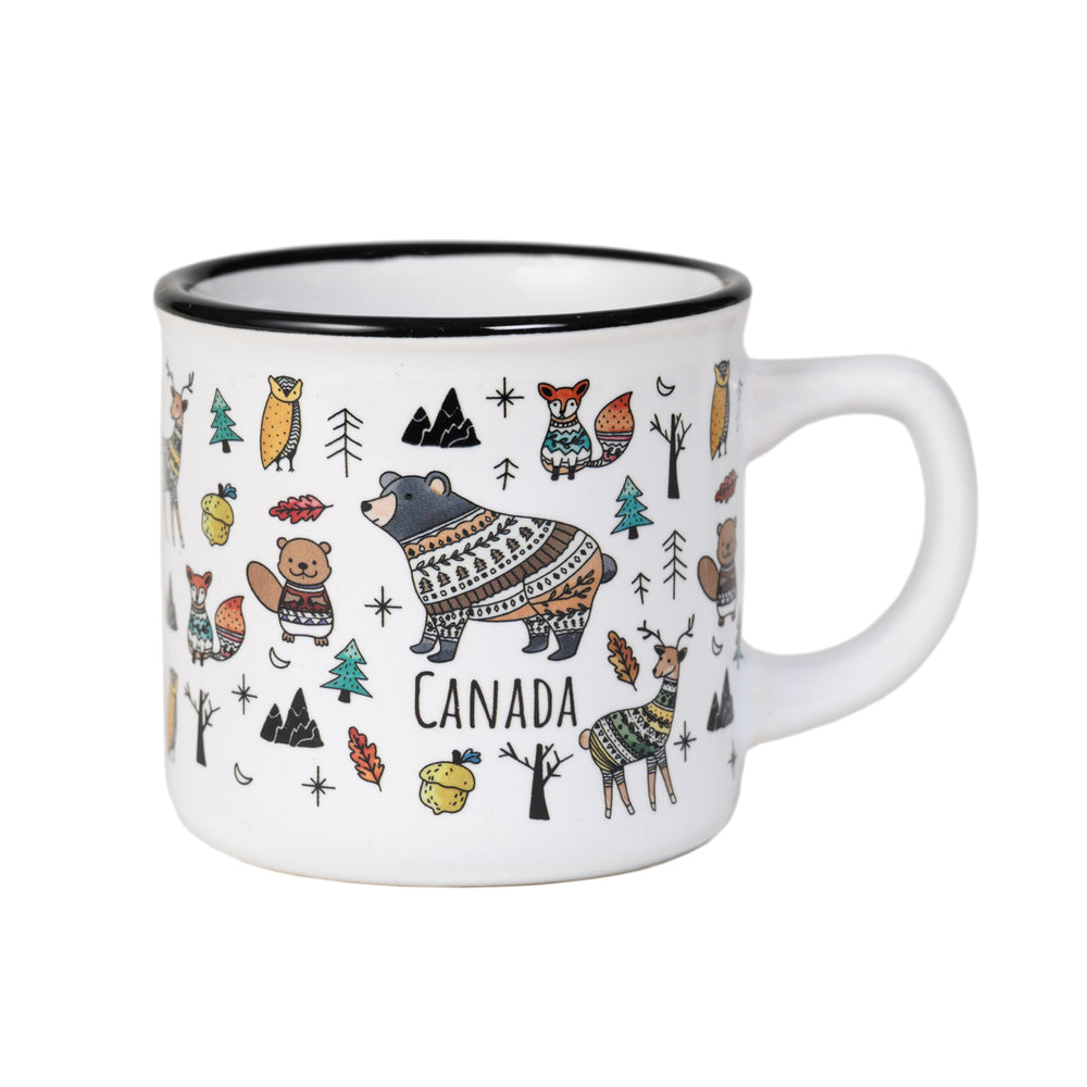 MUG MINI FAIRISLE BEAR CANADA