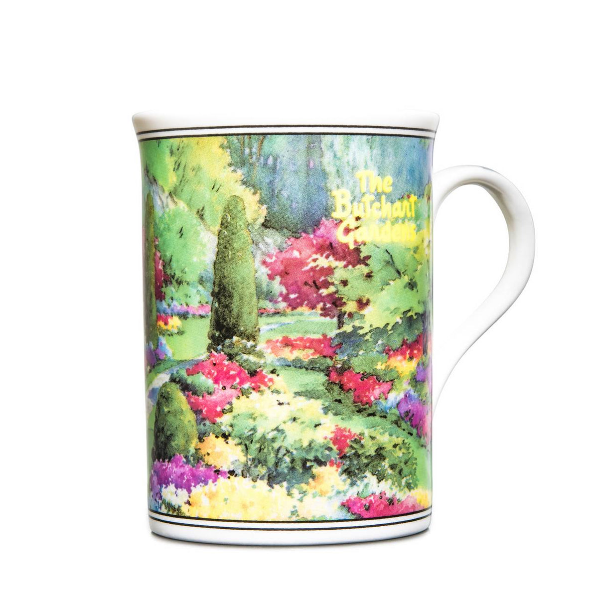 MUG BUTCHART GARDENS SUNKEN GARDEN WATERCOLOUR