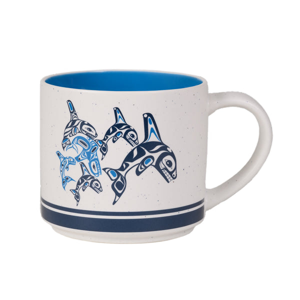 MUG FIRST NATIONS CERAMIC ORCA FAMILY