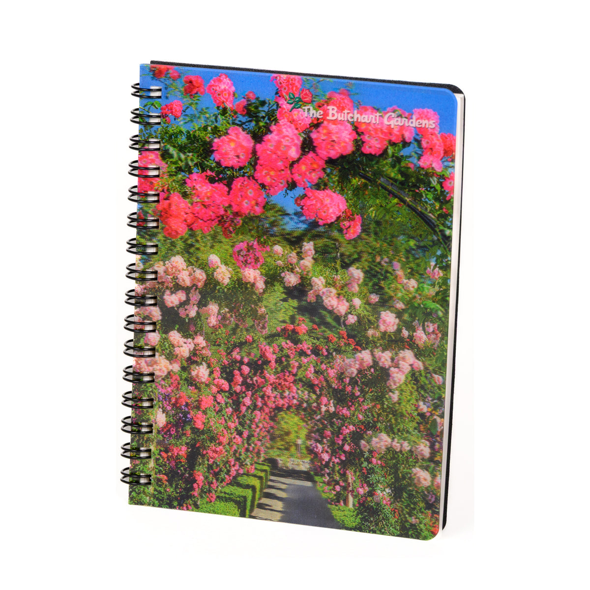 BUTCHART GARDENS LENTICULAR NOTEBOOK ROSE GARDEN