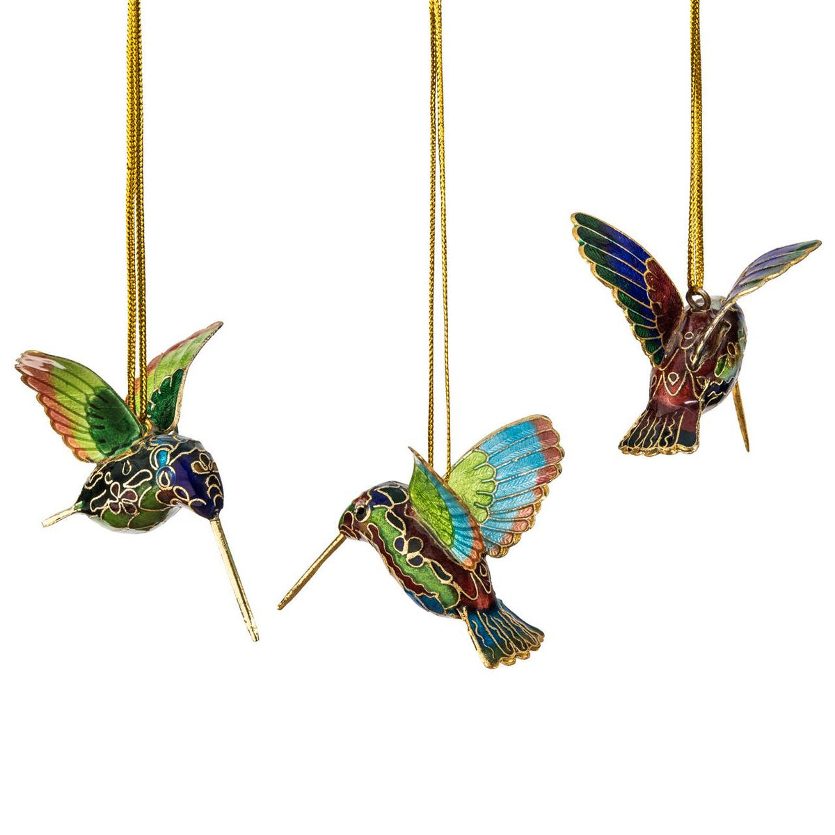 ORNAMENT HUMMINGBIRD MINI CLOISONNE