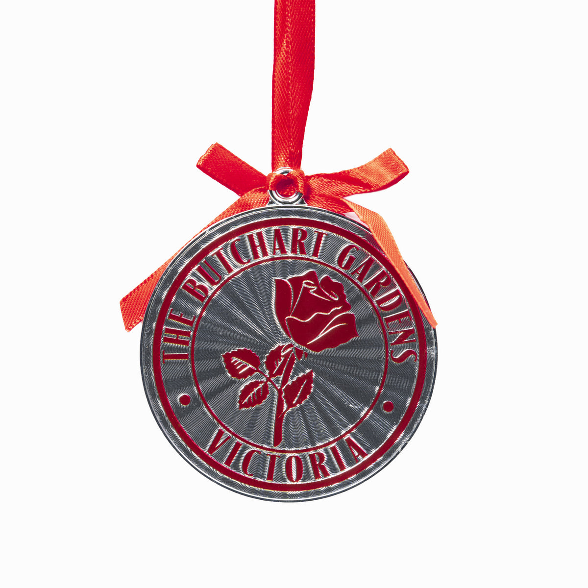 ORNAMENT ROUND BG RED