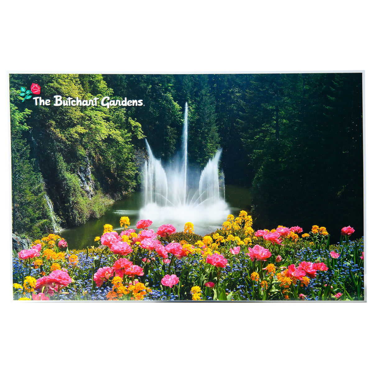 BUTCHART GARDENS PLACEMAT FOUNTAIN/RESIDENCE