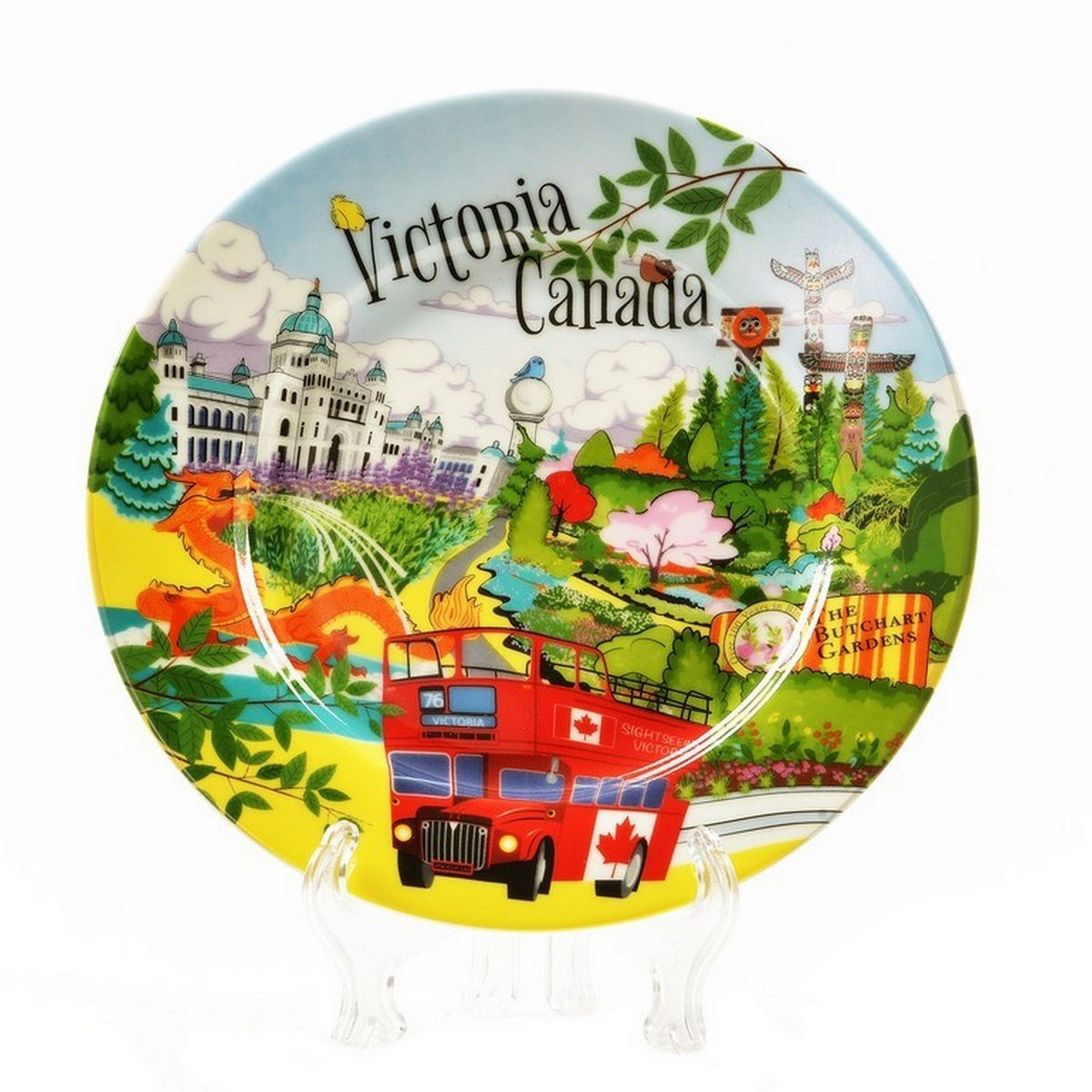 PLATE VICTORIA CANADA CARTOON