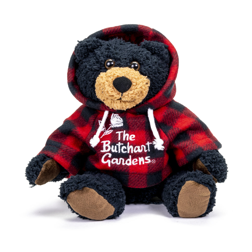 PLUSH BLACK BEAR PLAID JACK BG