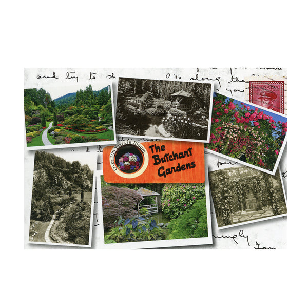 POSTCARD COLLAGE 'BEFORE AND AFTER'