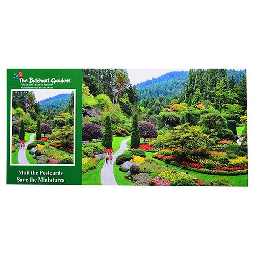 BUTCHART GARDENS POSTCARD BONUS BOOK