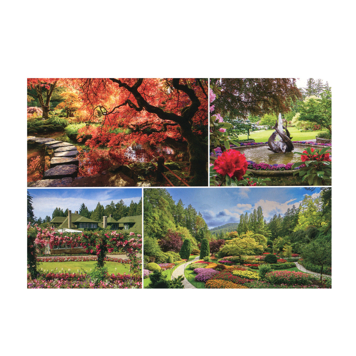POSTCARD GARDENS & STURGEON POND