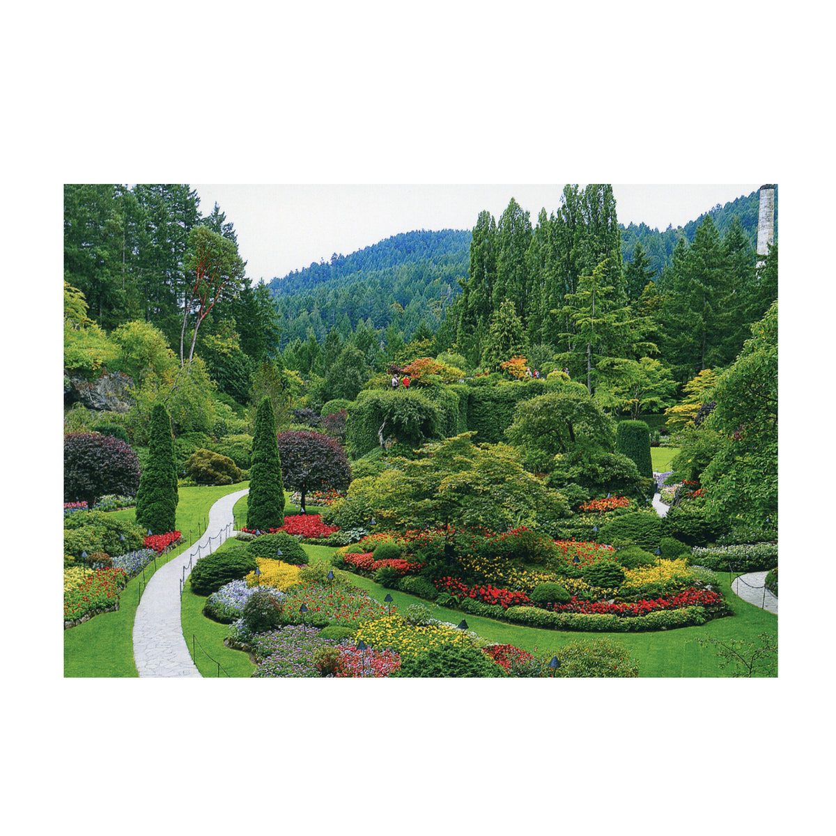 POSTCARD THE SUNKEN GARDEN HORIZONTAL