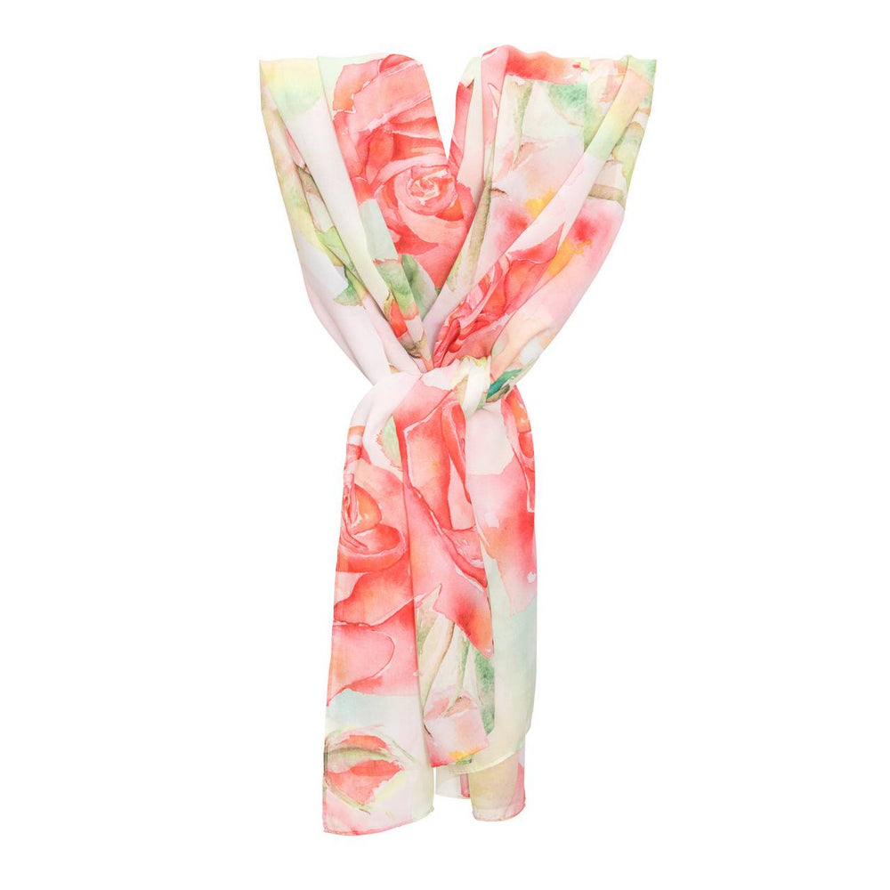 SCARF ROSE WC CHIFFON