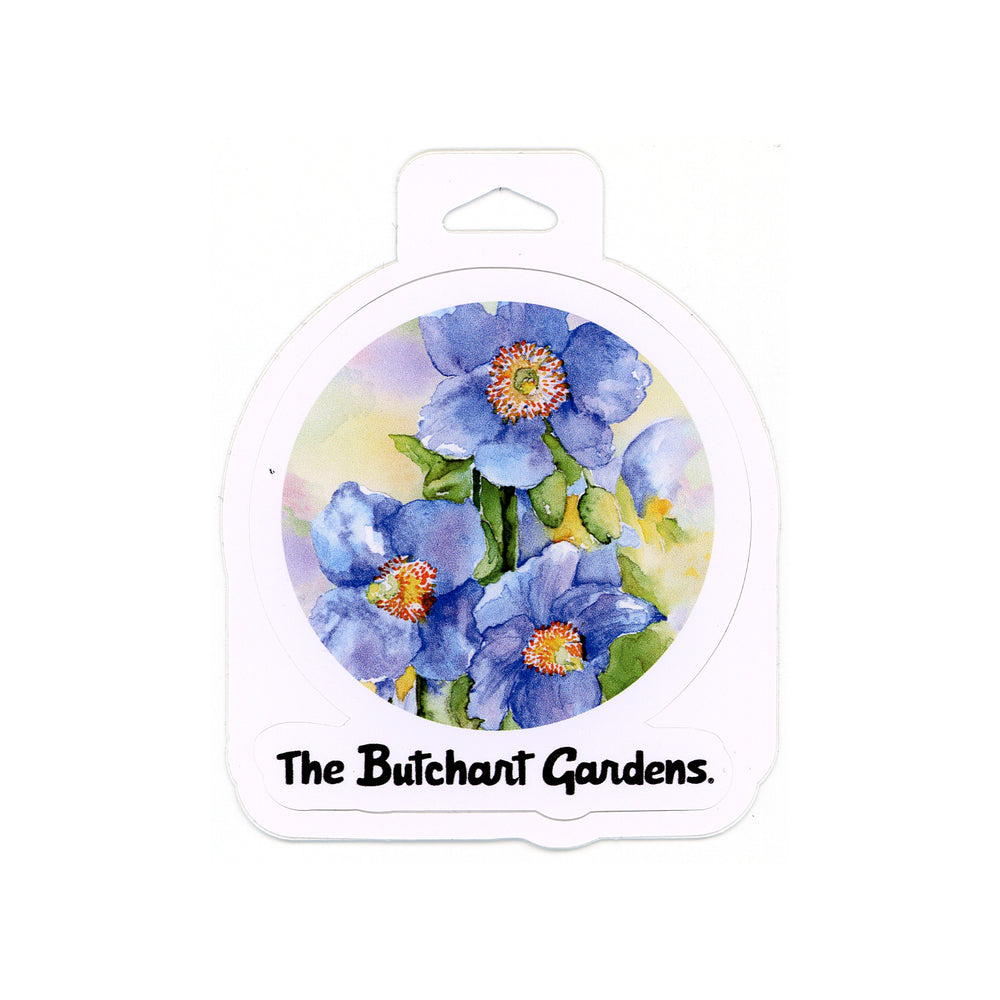 STICKER SIGNATURE SERIES BLUE POPPY