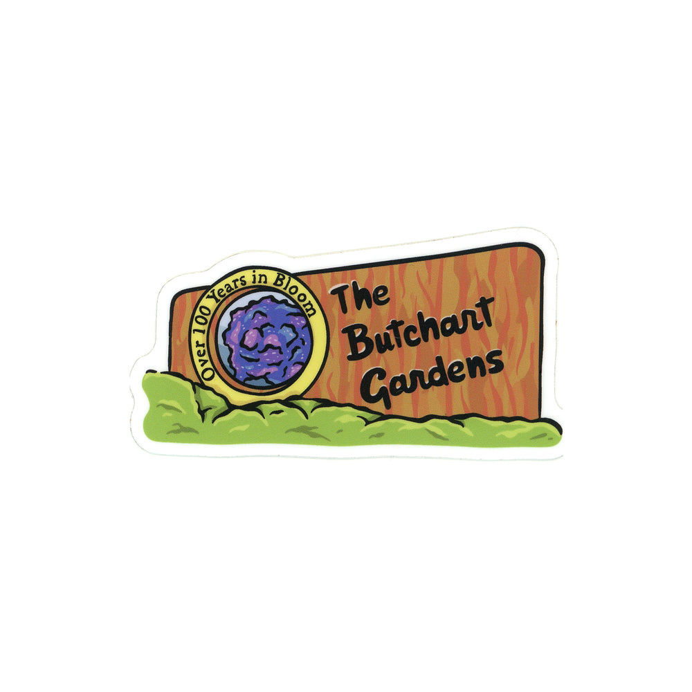 STICKER BUTCHART GARDENS SIGN