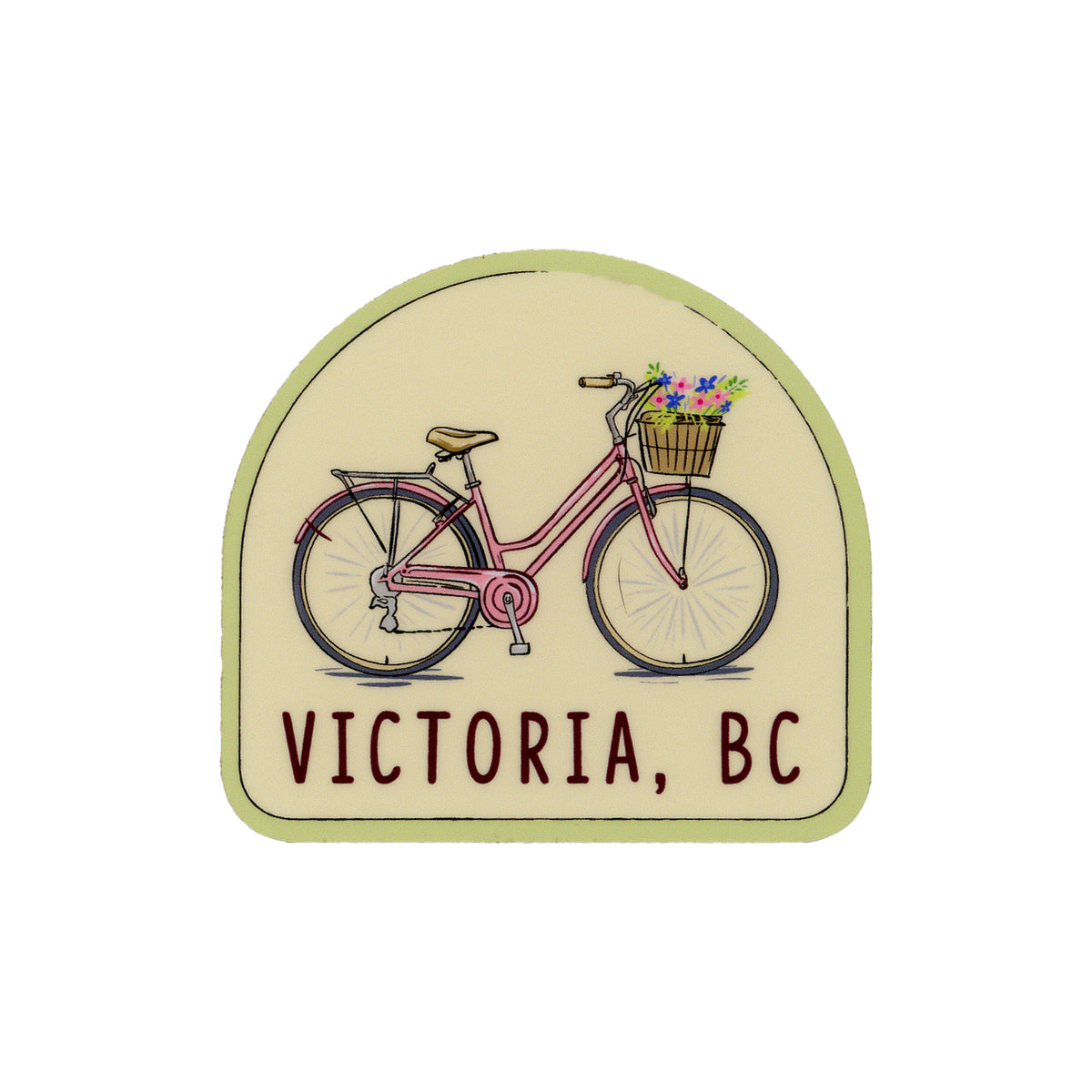 STICKER VICTORIA FLOWER BICYCLE