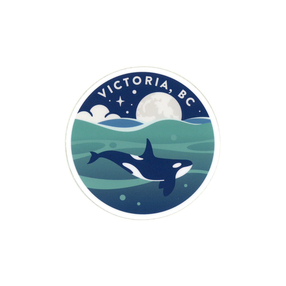 STICKER VICTORIA ORCA MOON