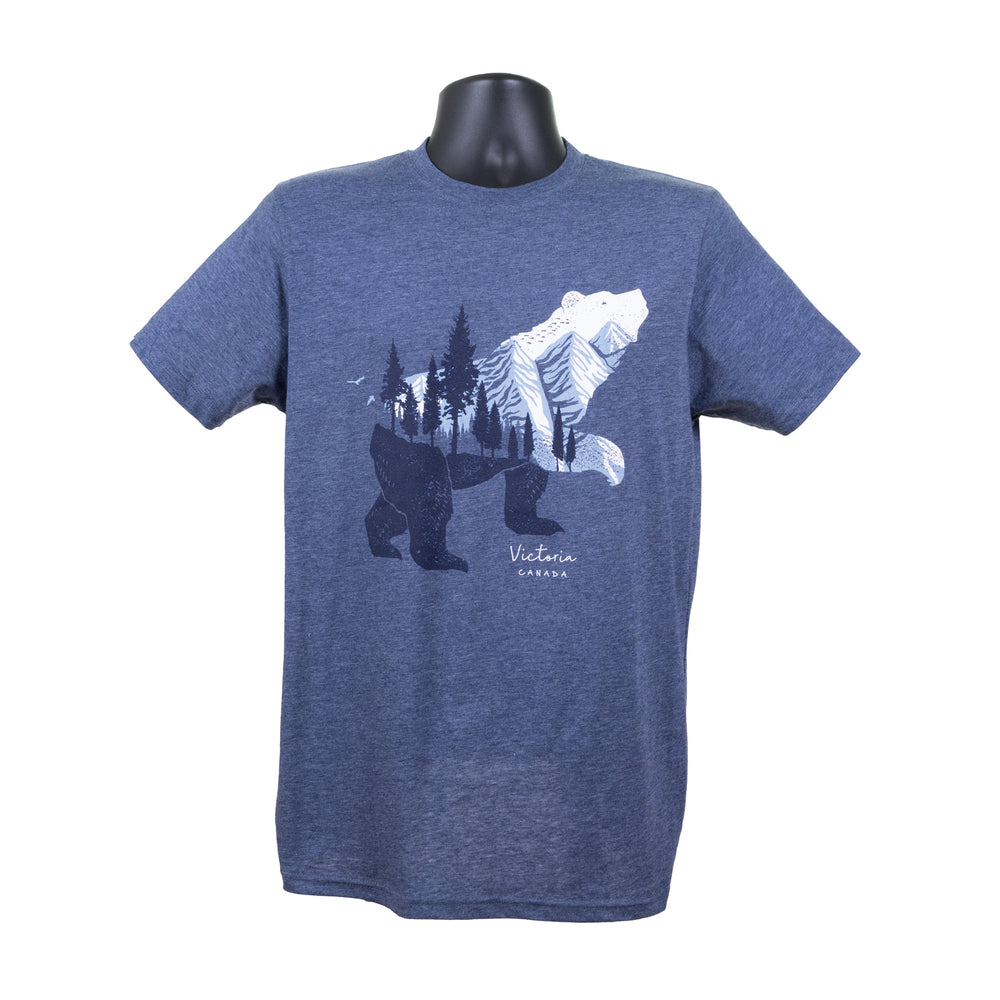 MENS VICTORIA CANADA BEAR NAVY T SHIRT