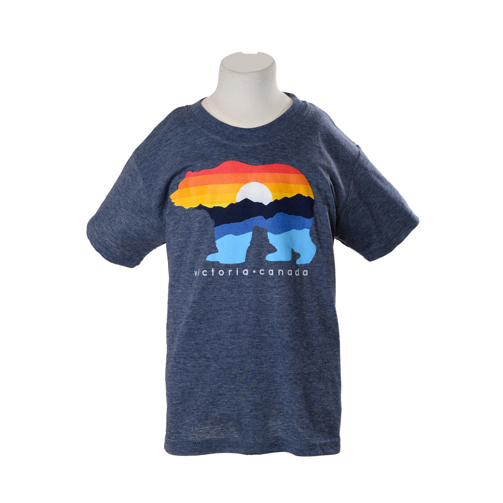 CHILDRENS BEAR SUNRISE NAVY T SHIRT