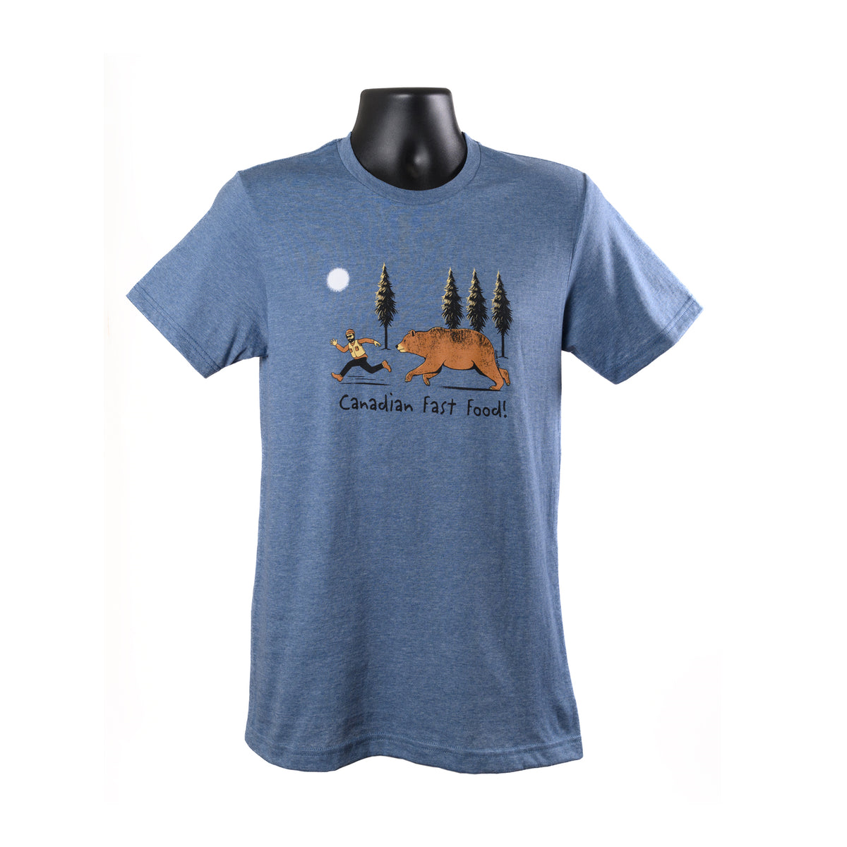 MEN'S CANADIAN FAST FOOD INDIGO T SHIRT