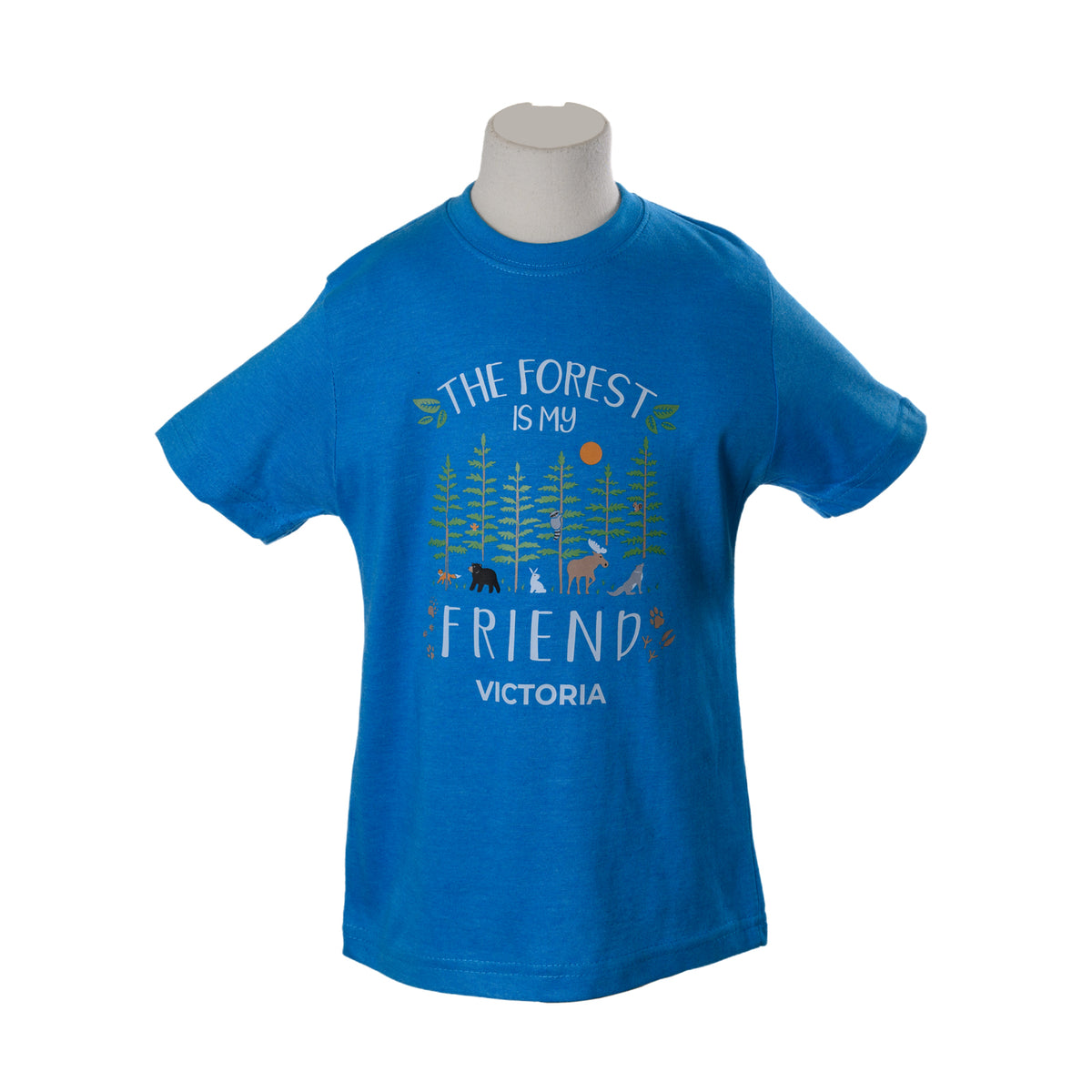 CHILDRENS VICTORIA FOREST FRIEND BLUE T SHIRT