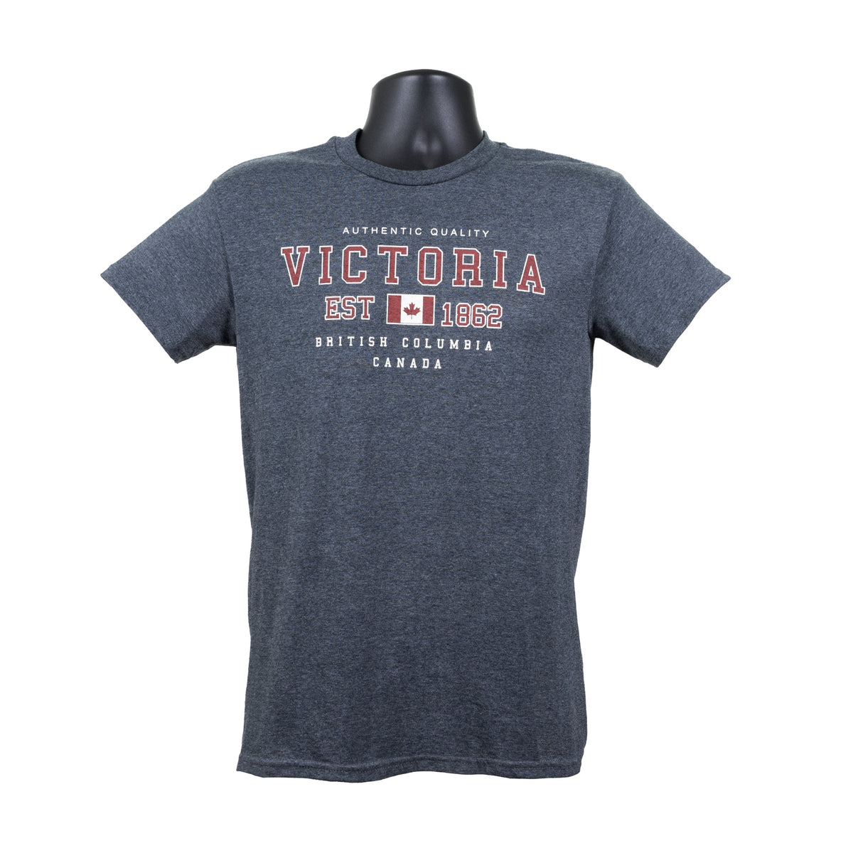 MEN'S VICTORIA CANADA FLAG GREY T SHIRT