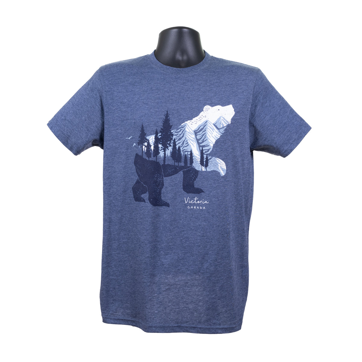 MEN'S VICTORIA CANADA BEAR NAVY T SHIRT