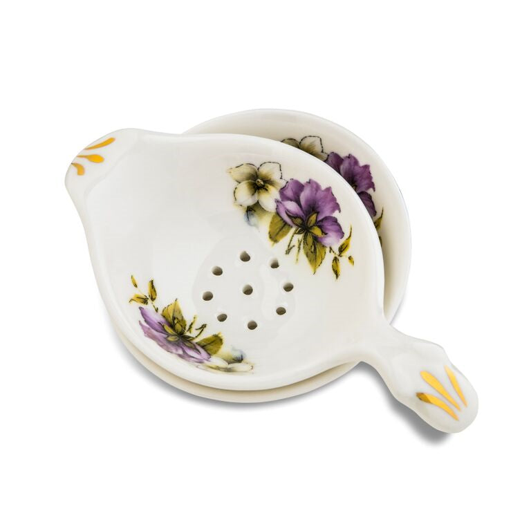 TEA STRAINER PANSY