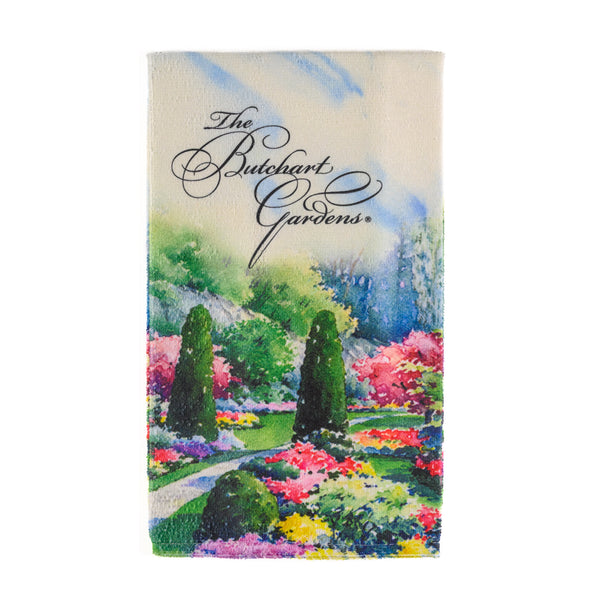 TEA TOWEL SUNKEN GARDEN MARBLE