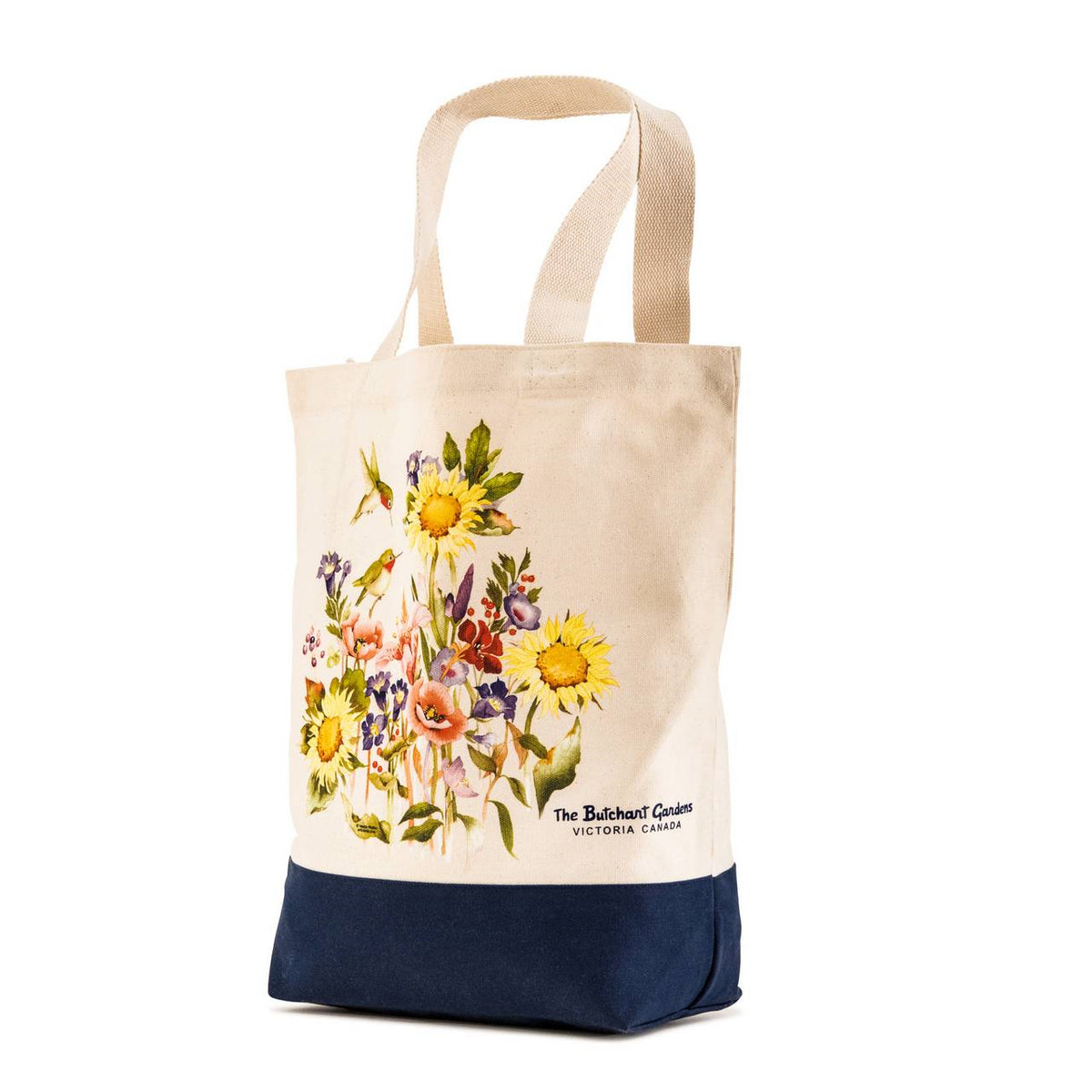 TOTE CANVAS HUMMINGBIRD & SUNFLOWER