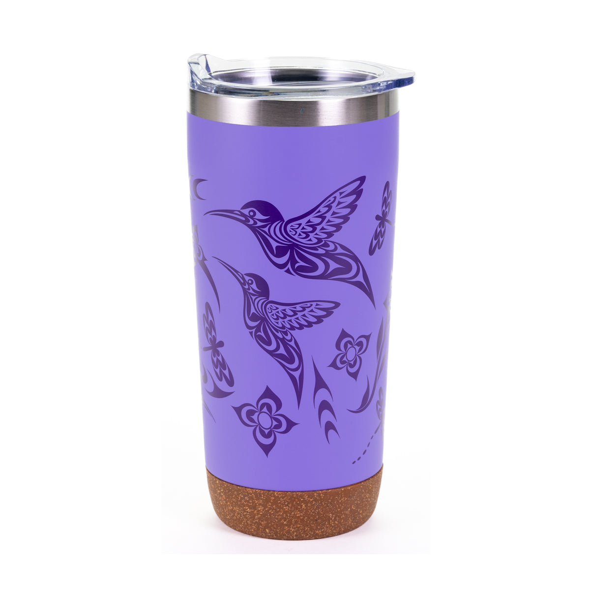 TRAVEL MUG CORK LARGE HUMMINGBIRD