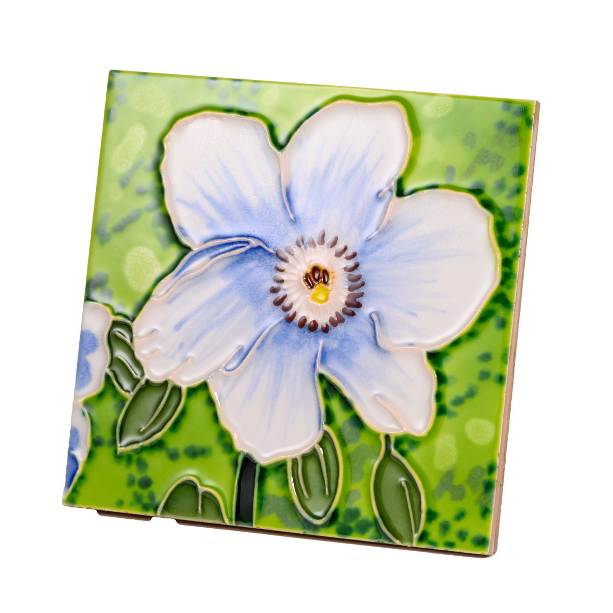 TRIVET BLUE POPPY