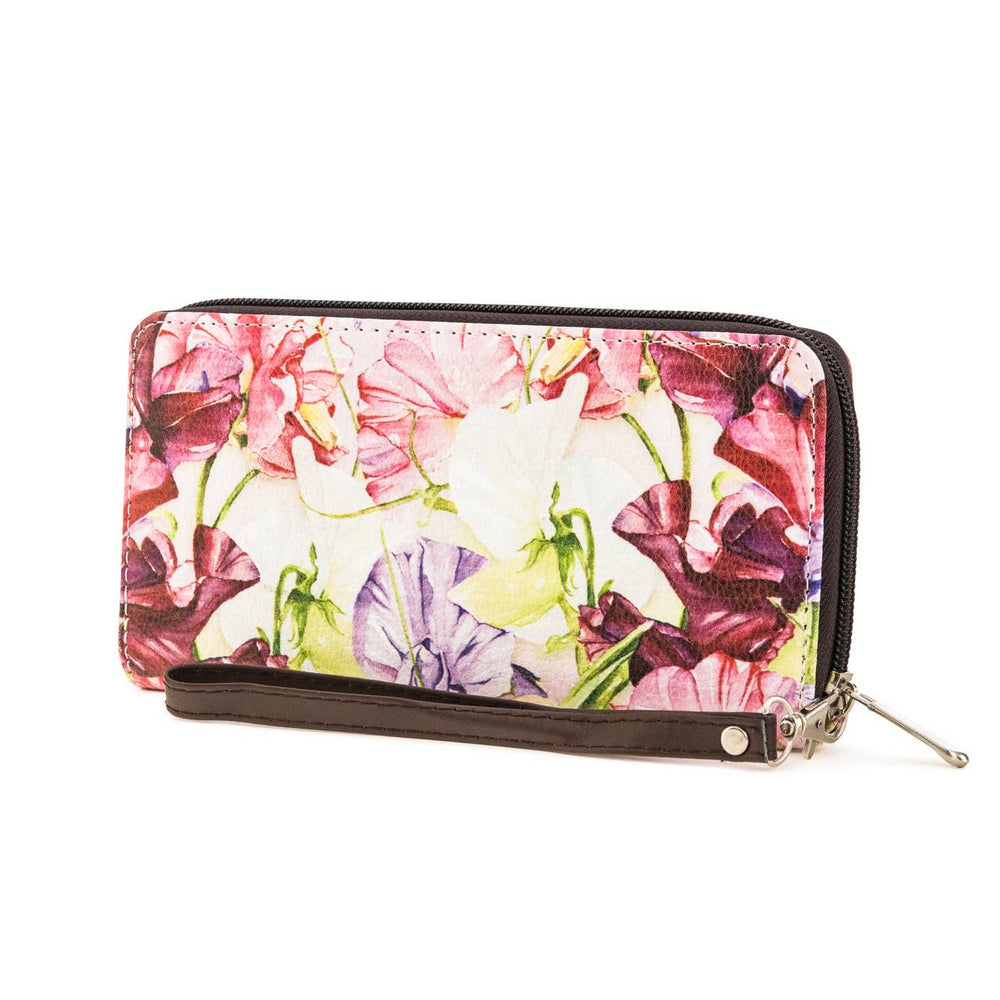 WALLET WRISTLET SWEET PEA