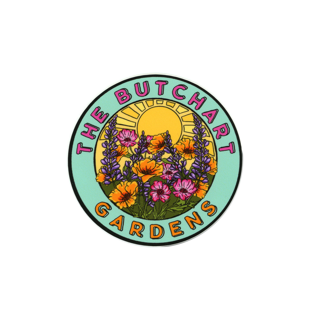 STICKER BUTCHART GARDENS SUMMER SUNSHINE
